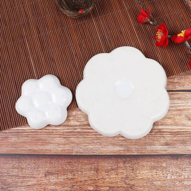 1 Db Kerámia Művész Művészeti Kellékek Pigment Tálca Akvarell Gouache Paletta - Image 3