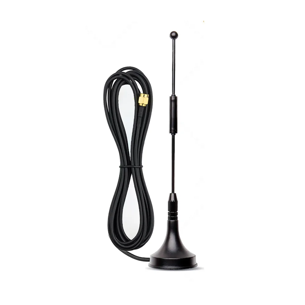 433MHz 7dBi hight 이득 무 지향성 안테나 스마트 홈 데이터 전송 인터폰 LORA 모듈 용 마그네틱베이스 10ft 케이블