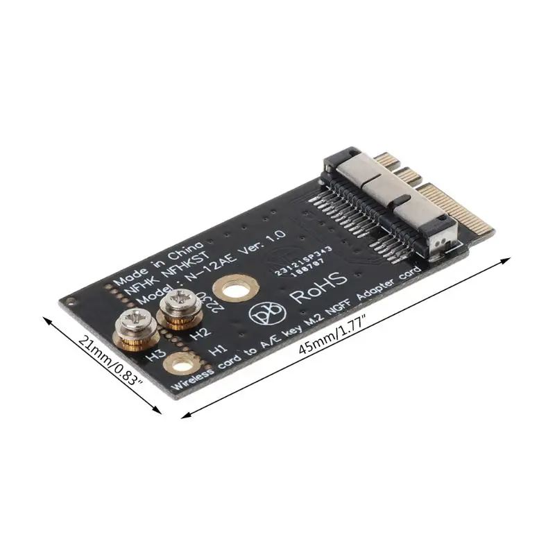 

BCM94360CS2 BCM943224PCIEBT2 Wireless Card to NGFF for M.2 for Key A/E-Key Adapt B0KA