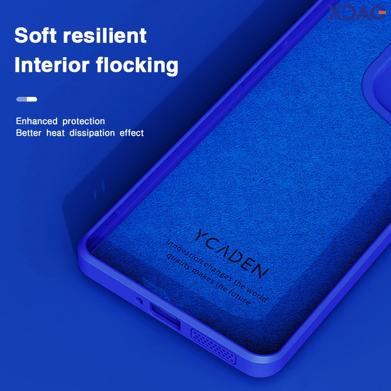 Sleek Soft Matte Silicone Case with Lens Protection – Square Design Back Cover