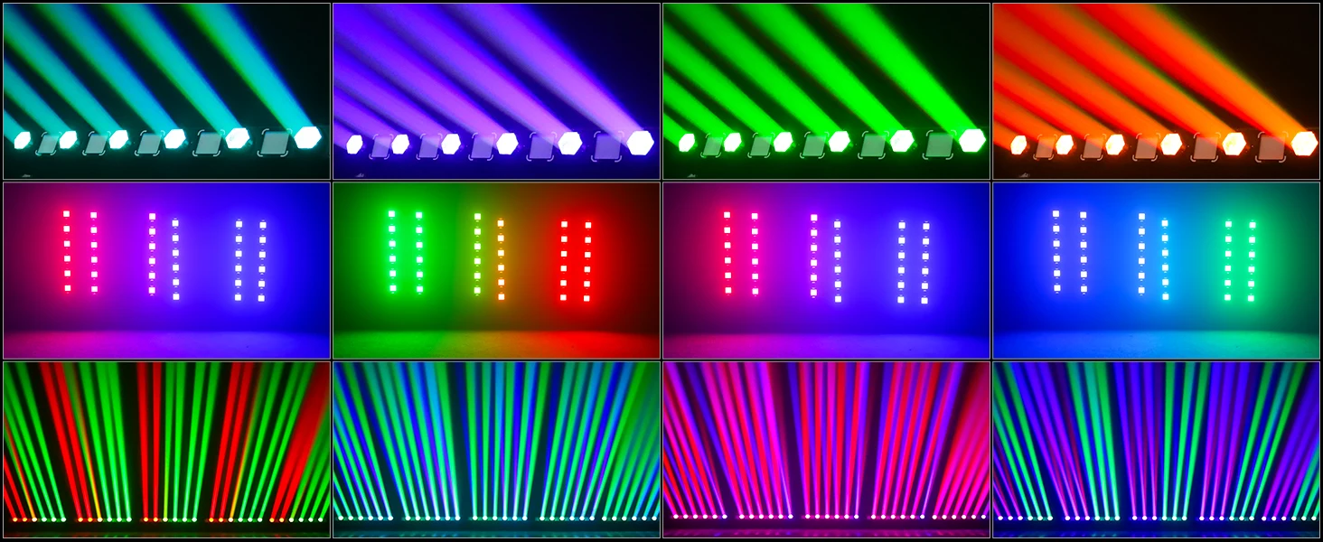 Description Picture 3 of itemFieryzeal 6 LED RGBW 4IN1 DMX Wall Wash Lamp DJ Disco Party Bar Stage Light Wall Light 60W Beam LED+45W 5050RGB Wall Wash Light