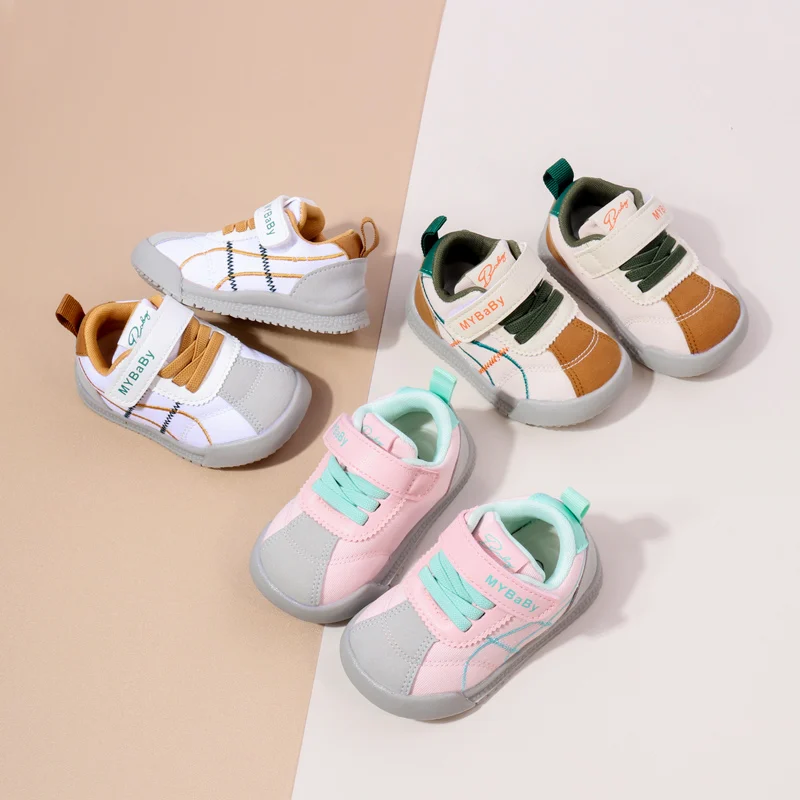 Spring & Autumn Boy Girl Casual Fashion Design Sneakers Kids Flat Baby Toddler Outdoor Anti Slip Comfortable Children Shoes BM09 4