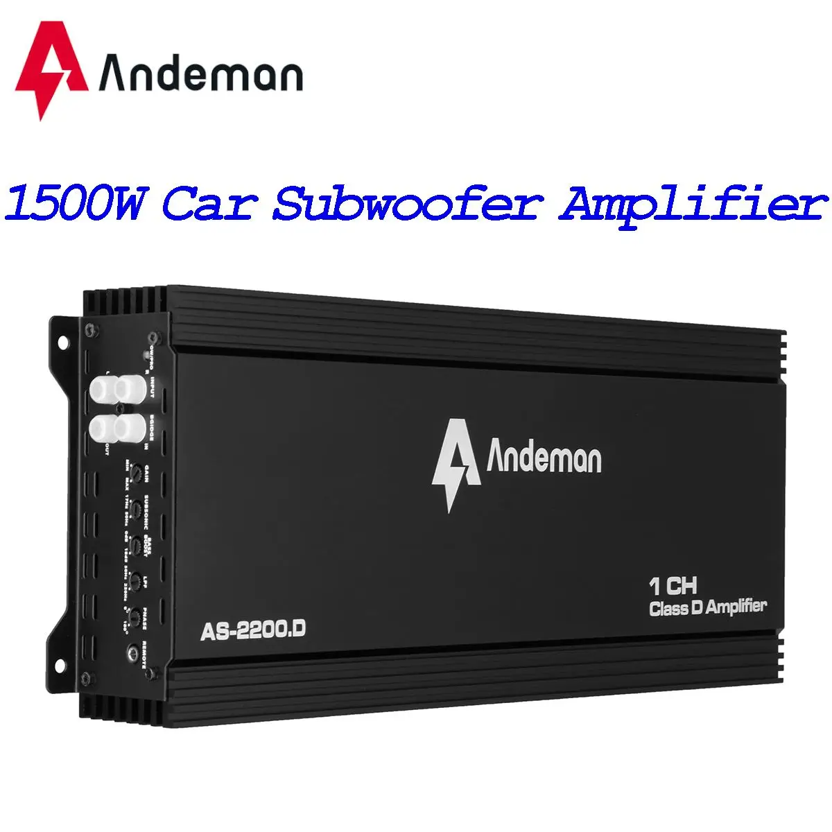 Andeman 1500W Car Subwoofer Amplifiers Class D HIFI Slim UnderSeat
