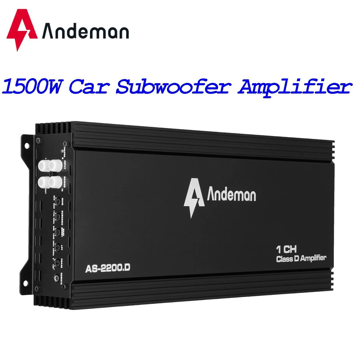 Andeman 1500w Car Subwoofer Amplifiers Class D Hifi Slim Underseat