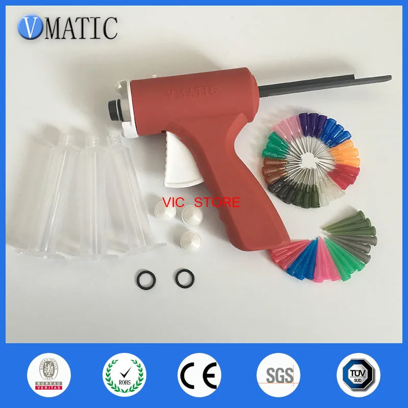 Quality UV Syringe Glue Gun Liquid Optical Clear Adhesive Dispenser Gun For Doming Resin Dispenser 10cc/ml