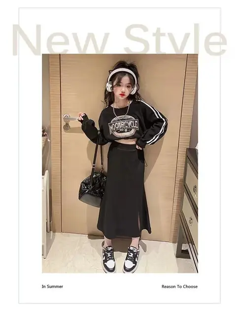 Felpa Con Cappuccio Per Bambina 10 Anni - Cotone, Stampa Lettere, Stile Crop Top, Casual E Divertente - Foto 5