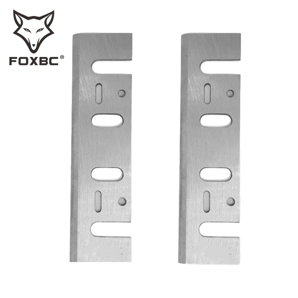 FOXBC 110mm HSS Planer Blade 110mm x 29mm x 3mm for interskol R-110/p110-01 Planer Knife Tool 4PCS woodworking tools planer blades