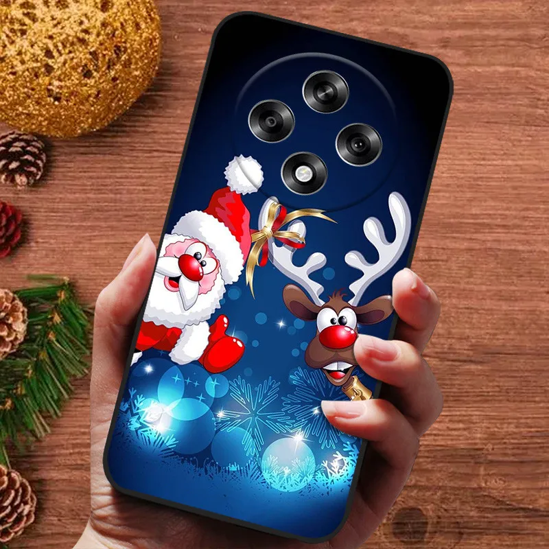 Festive Christmas Soft Silicone Bumper Back Cover