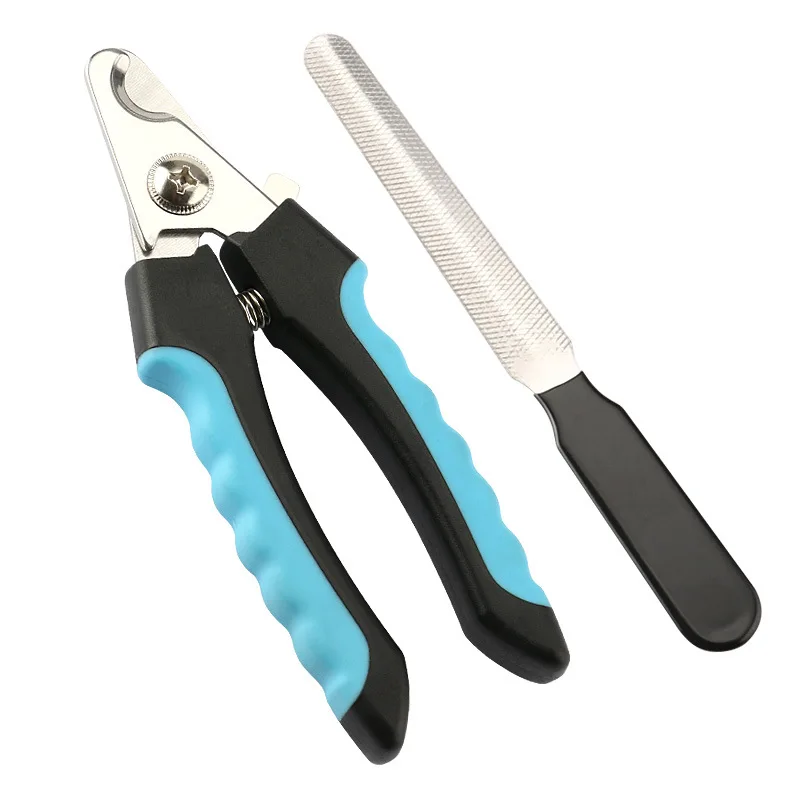 Pet Nail Clipper Pet Nail Scissors Pet Cat Dog Nail Clippers Stainless Steel Grooming Scissors With Files Professional Claw Trimming Cleaning Tools Dog Accessories
