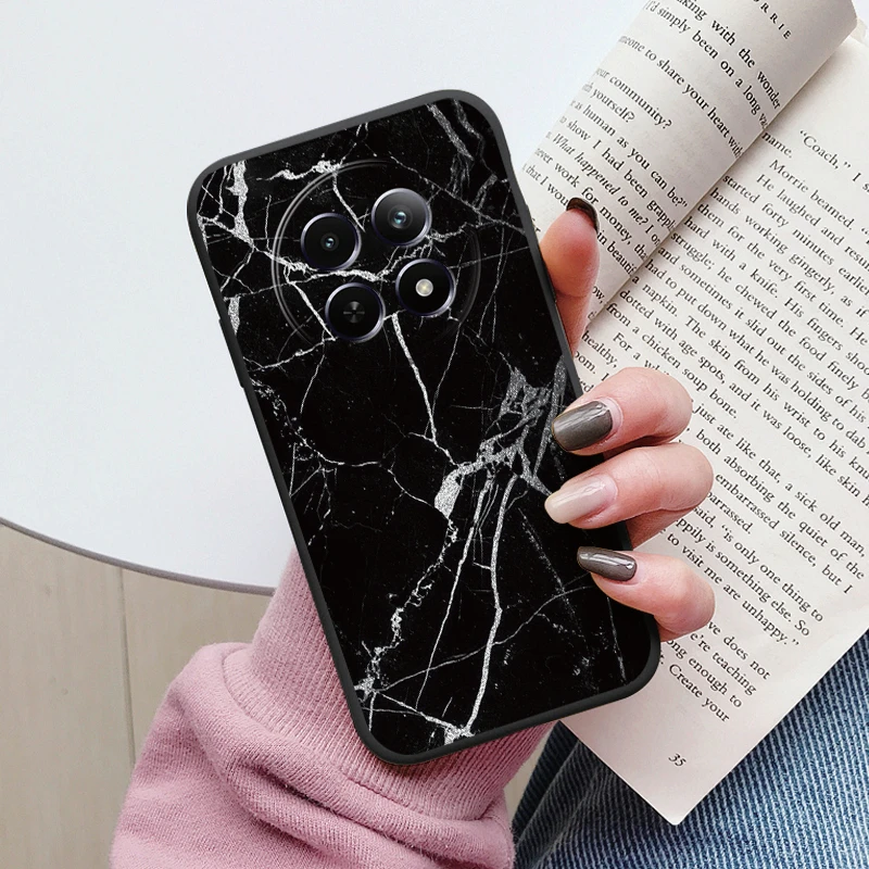 Luxury Marble Art Soft TPU Protective Back Cover - Shockproof Fashion Case
