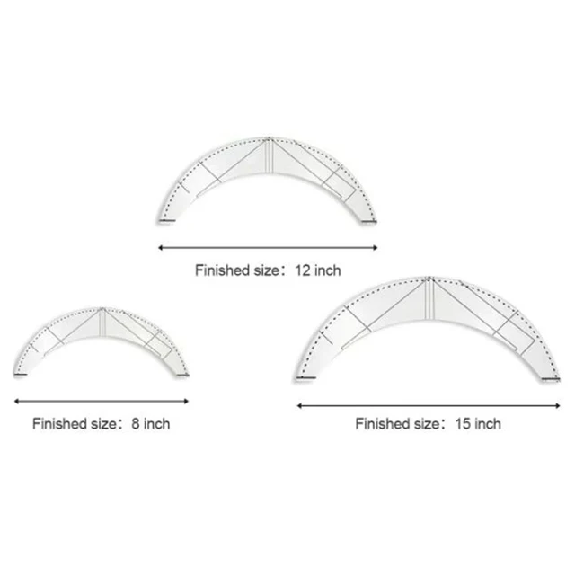 Set Di 5 Righelli Da Cucito In Acrilico - Perfect Per Quilting E Taglio Preciso Dei Tessuti - Foto 7