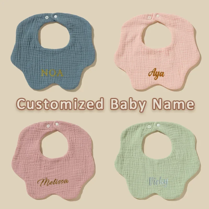 맞춤형  턱받이 앞치마 면  수유 턱받이 맞춤형 베베 턱받이 방수 이름 새겨진  필수품