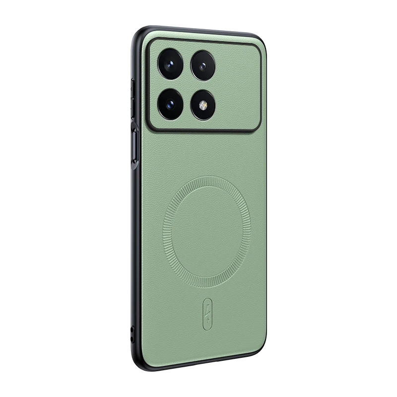 Für Poco X6 Pro Fall Magnetische Leder Schild Abdeckung Für Poco X6 Pro Hohe Qualität Anti-Fingerprint Nicht-Slip PC + TPU – Detail 3