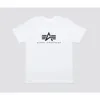 American ALPHA Α Coefficient Industrial Classic LOGO Round Neck Trendy Brand Short-sleeved Unisex Niche Breathable T-shirt 2