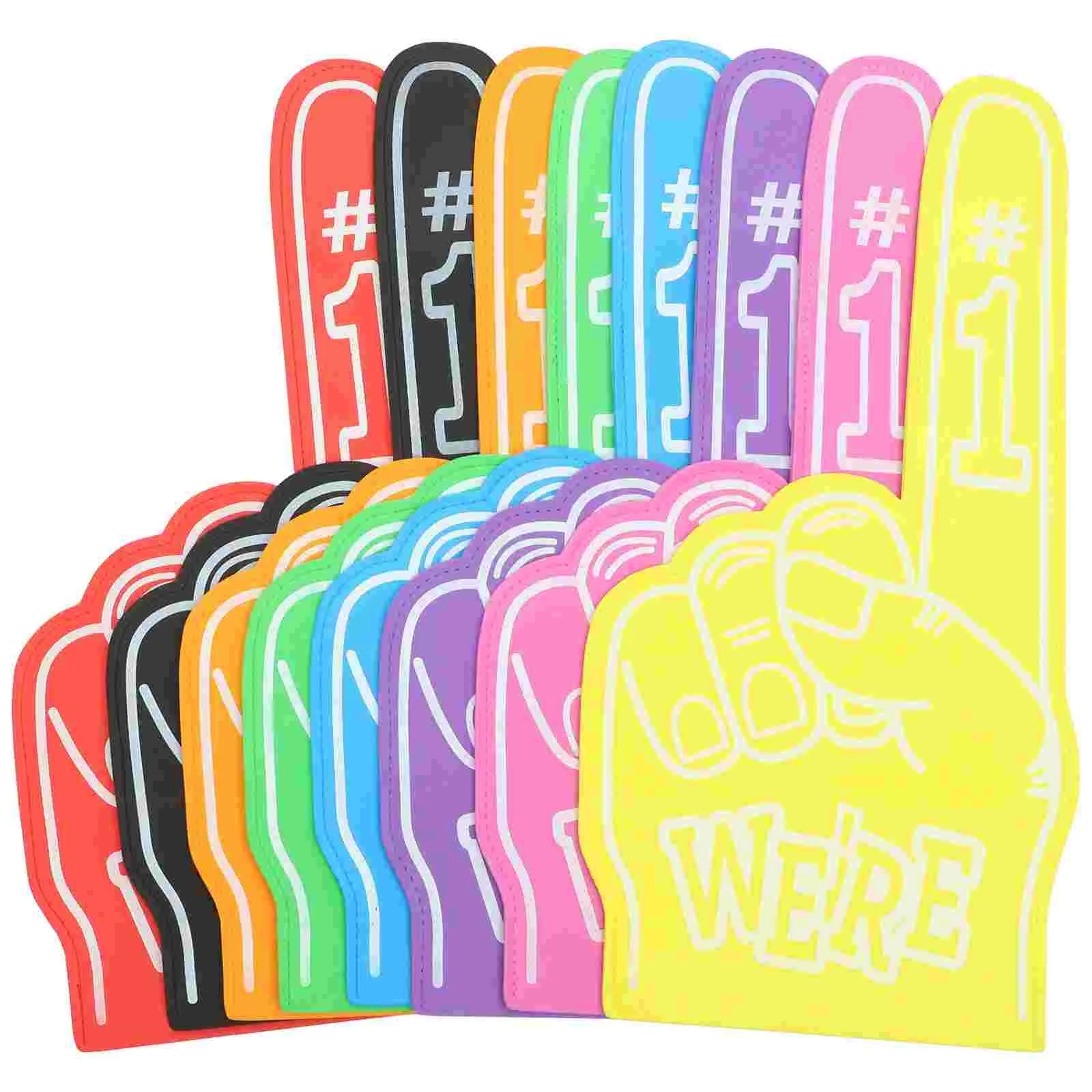 

8 Pcs Foam Finger Cots Cheerleader Clap Hands Toy Noise Makers Party Favors Giant Football Game Eva Child Fingers for Sports