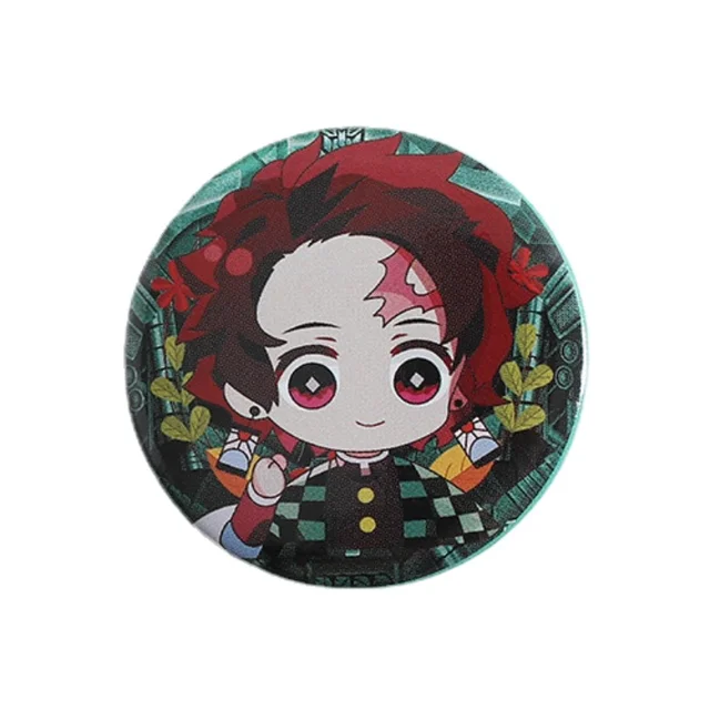 Anime Second element Q Version Badge Bar Butterfly Endure Tanjirou Fugang Yi Yong Shan Yi Yan Column Pendant Anime Peripheral XZ-2212-A1