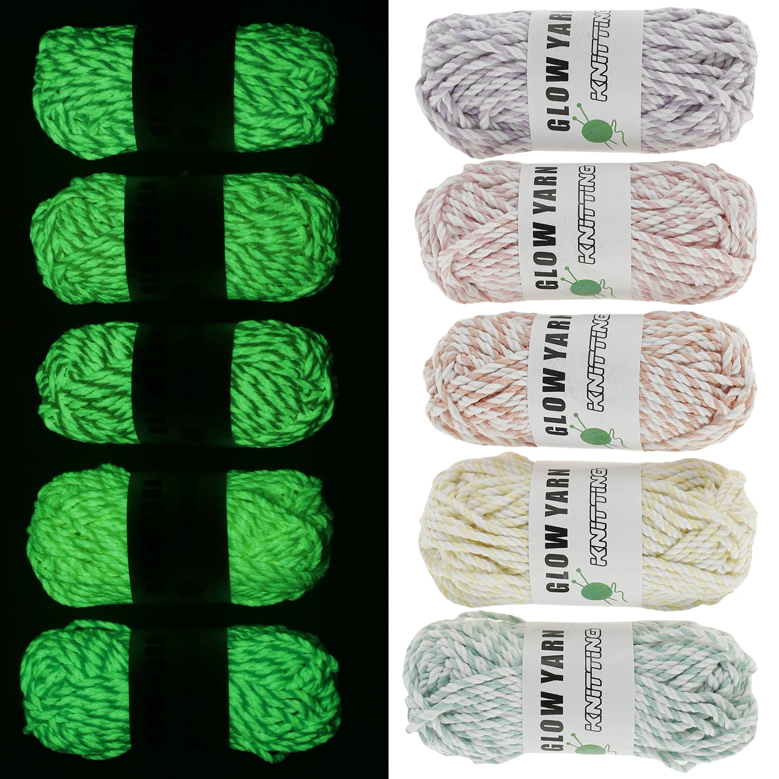 

Флуоресцентная пряжа для вязания крючком