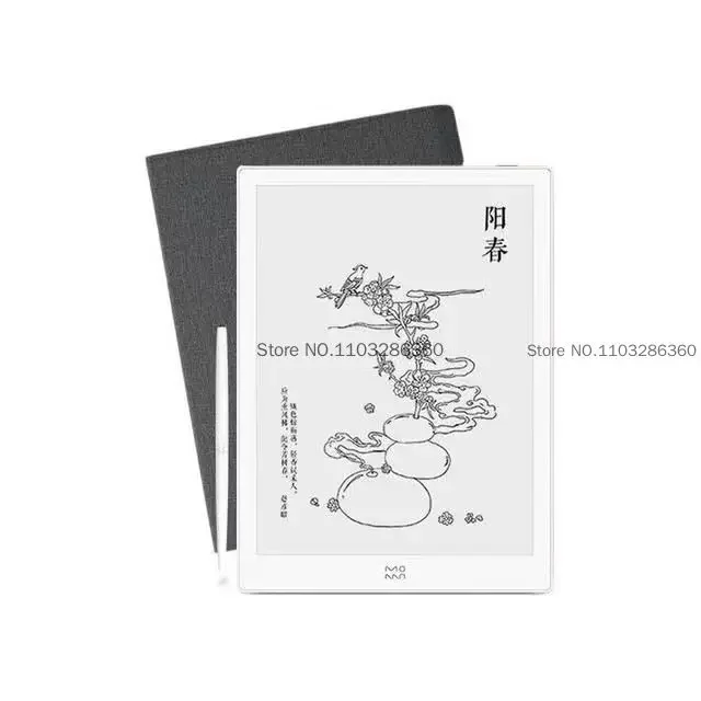 Ebook Reader 2014 Moaan W7 10.3 Inch E-ink 300PPI screen Android 8.1 e-lnk smartphone notepad Stylus
