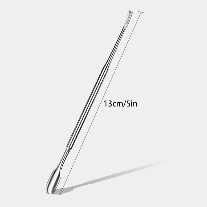 Reusable Nail File Stainless Steel Cuticle Remover Dead Skin Cuticle Pusher Trimmer Pedicure Nail Tools