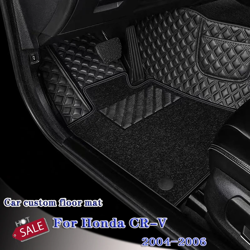 

Для Honda CR-V CRV CR V 2004 2005 2006 автомобильные коврики, автомобильные коврики, накладки для ног, коврики, аксессуары для интерьера, водонепроницаемый Стайлинг