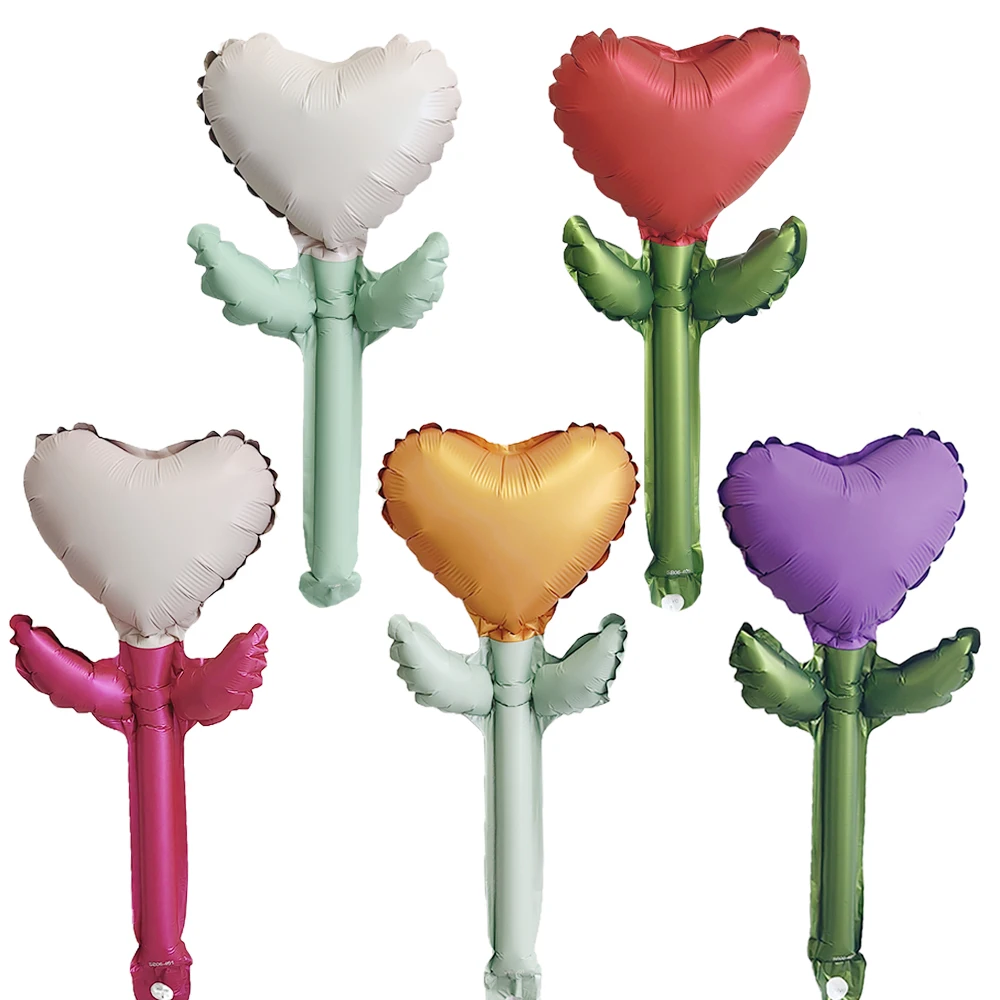 10 Stück Mini-Liebesblumen-Luftballons, Liebesförmige Luftballons, Valentinstag-Ballon, Muttertag, Dekoration, Babyparty, Partyzubehör