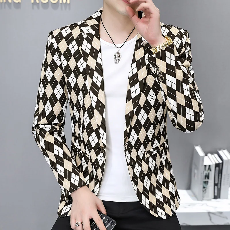 Autumn Casual Suit Coat Fashion Men Business Slim Fit Dress Suit Formal Social Party Tuxedo Blazers Homme men suits jackets