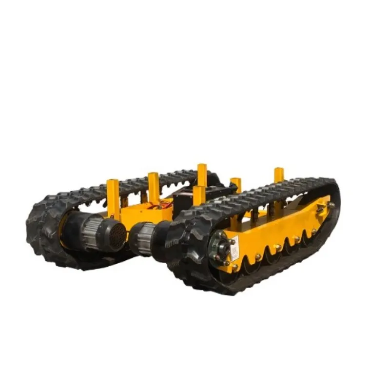 Raupenchassis-Baugruppe mit intelligenter Fernsteuerung, Doppelmotorantrieb für Obstgartenbetrieb