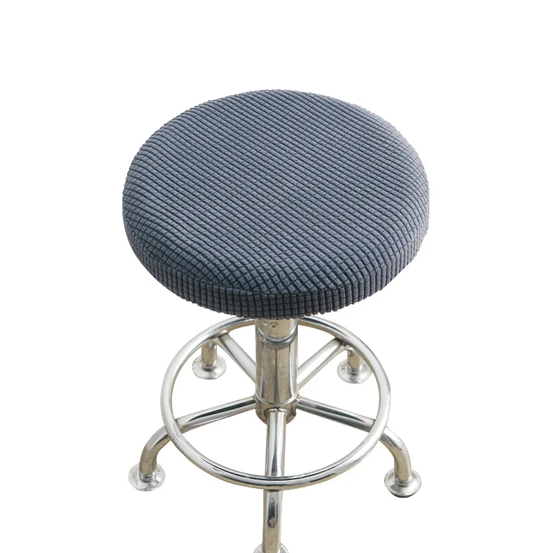 

Round Chair Cover Removable Stool Slipcover Solid Seat Cushion Protector Washable