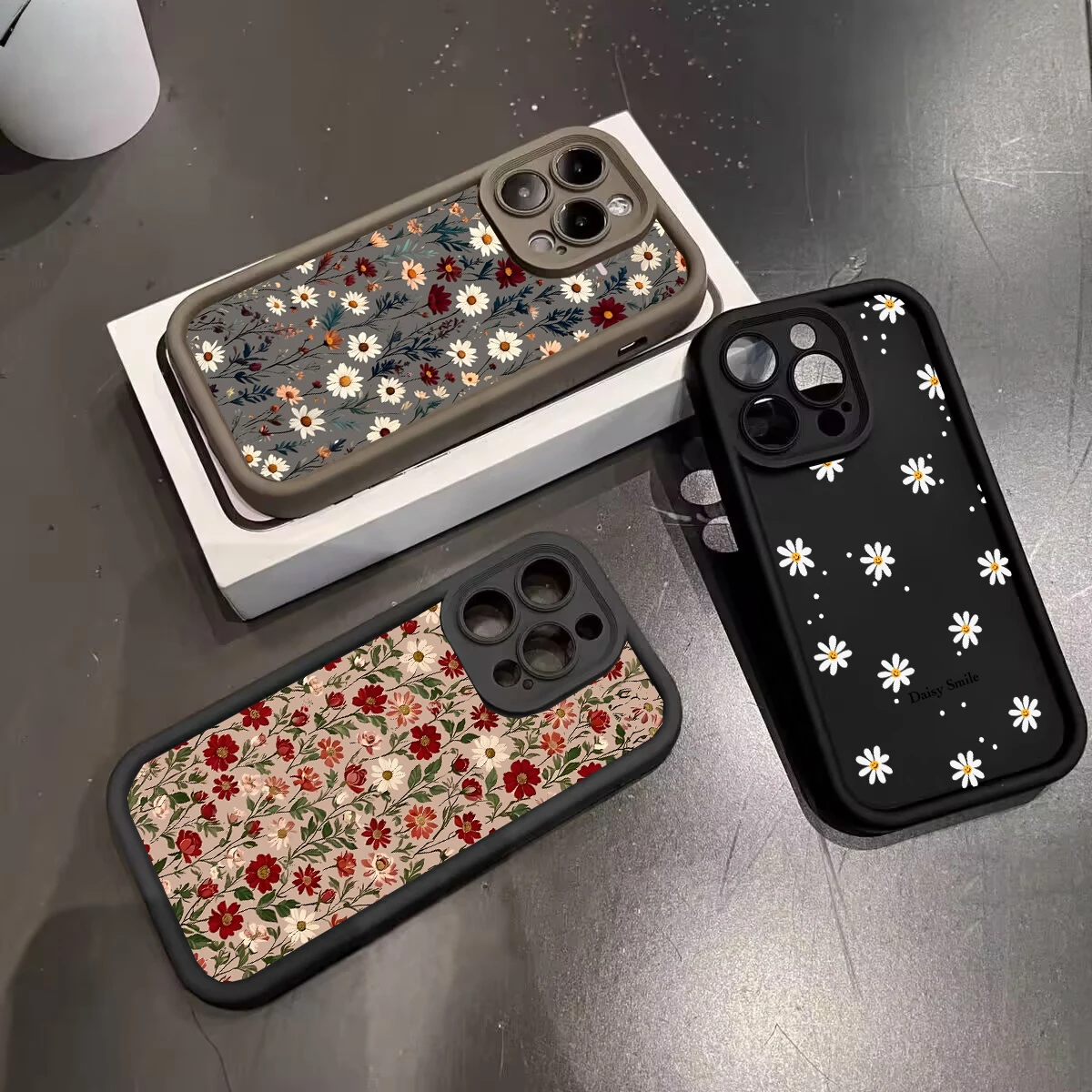 Daisy Flower Floral Phone Case - Stylish Protective INS Casing
