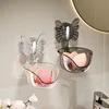 Bathroom Storage Rack Punch-free Storage Box Bathroom Suction Cup Wall-mounted Washbasin Makeup Storage Rack 1