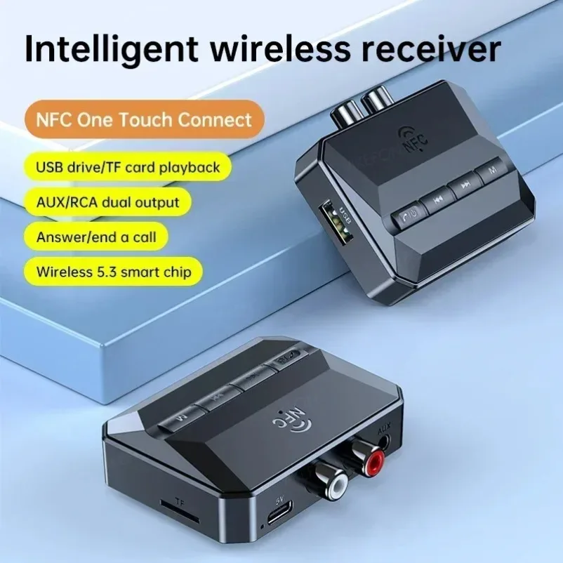 VIKEFON Bluetooth Audio Receiver NFC 5.3 For Car