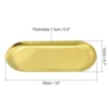 2/4/6pcs 9/12 Inch Stainless Steel Decorative Trays Gold Bathroom Cosmetic Trays 4