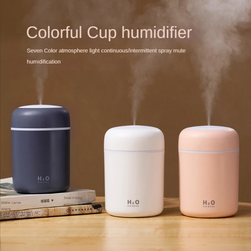 

Humidificador Creative Colorful Cup Humidifier Mini USB Home Car Moisturizer Portable Aroma Diffuser Atomizer
