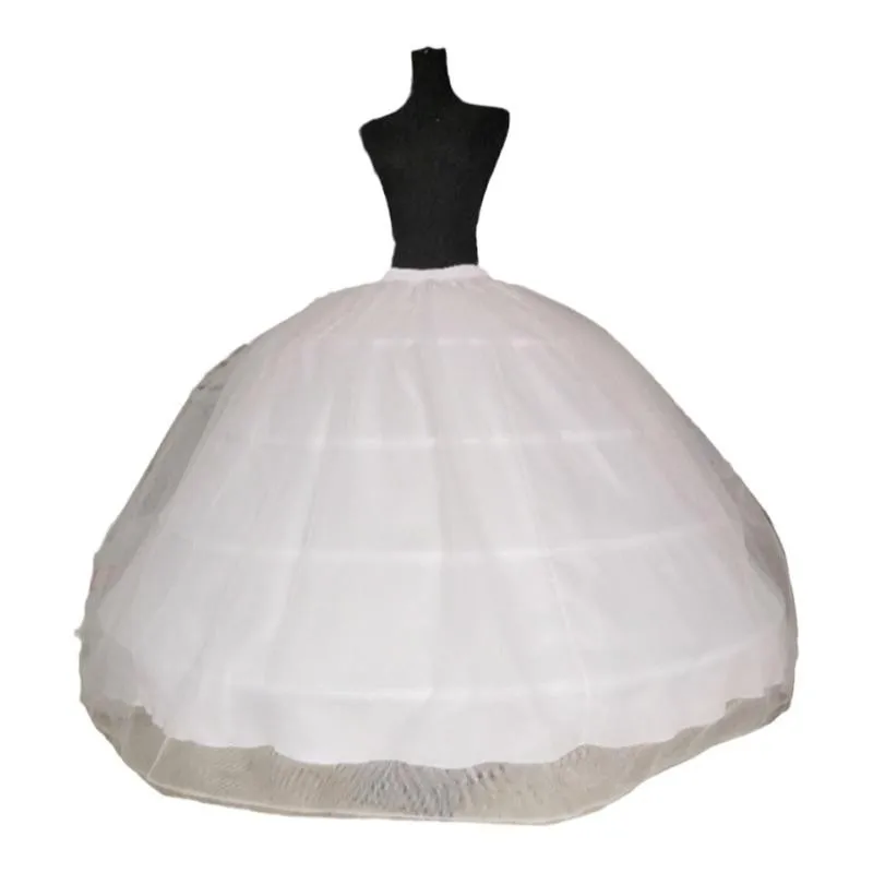 

2 Hoops 2Tulle Big Diameter Petticoat Underskirt For Ball Gown Wedding Dress New Bridal Gowns Accessories Crinoline