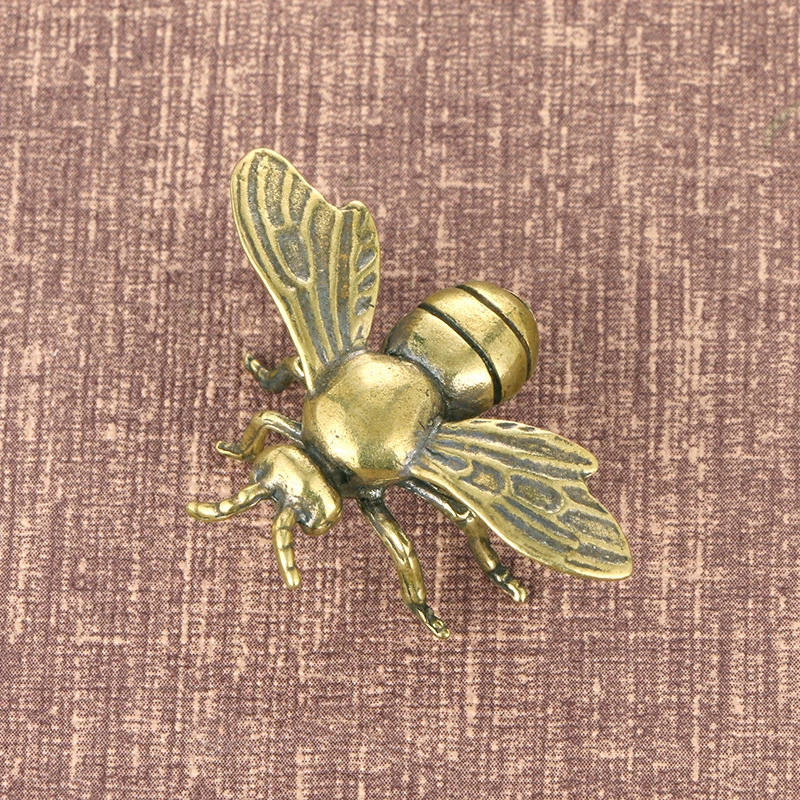 

Brass Insects Figurines Miniatures Bee Tea Pet Ornaments Flowerpot Decorations