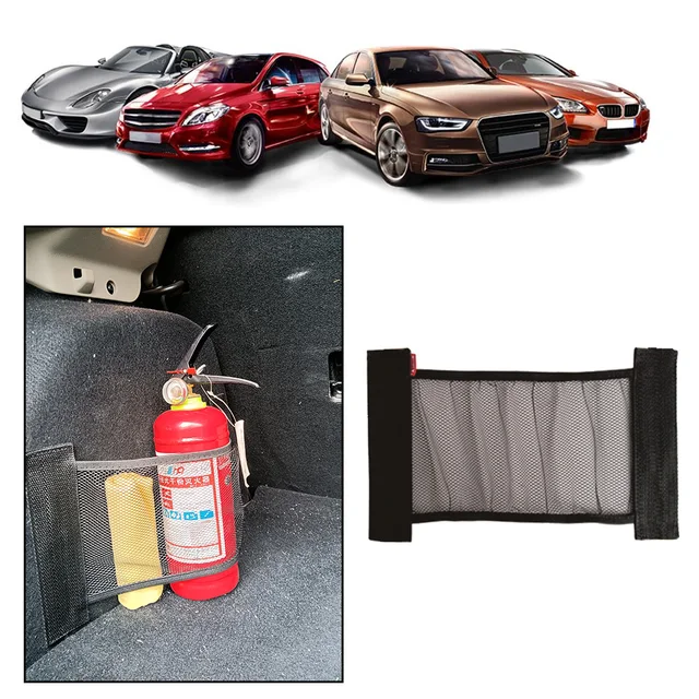 Car Back Rear Trunk Storage Net Seat Elastic String Net Auto Organizer Car Back Rear Trunk Organizer Net for Car Stowing Tidying 3