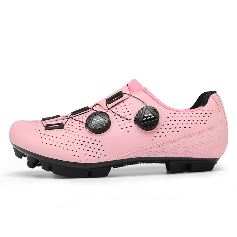 Pink Cycling Shoes women Mtb Cleat Shoes Outdoor Mountain Bike Flat Pedal Shoe Breathable Light Racing Speed Bicycle Footwear 4