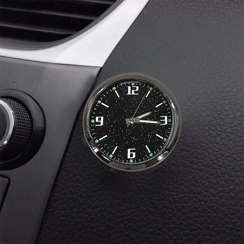 Mini Luminous Auto Gauge Clock On board Clock Car Dashboard Air Vent