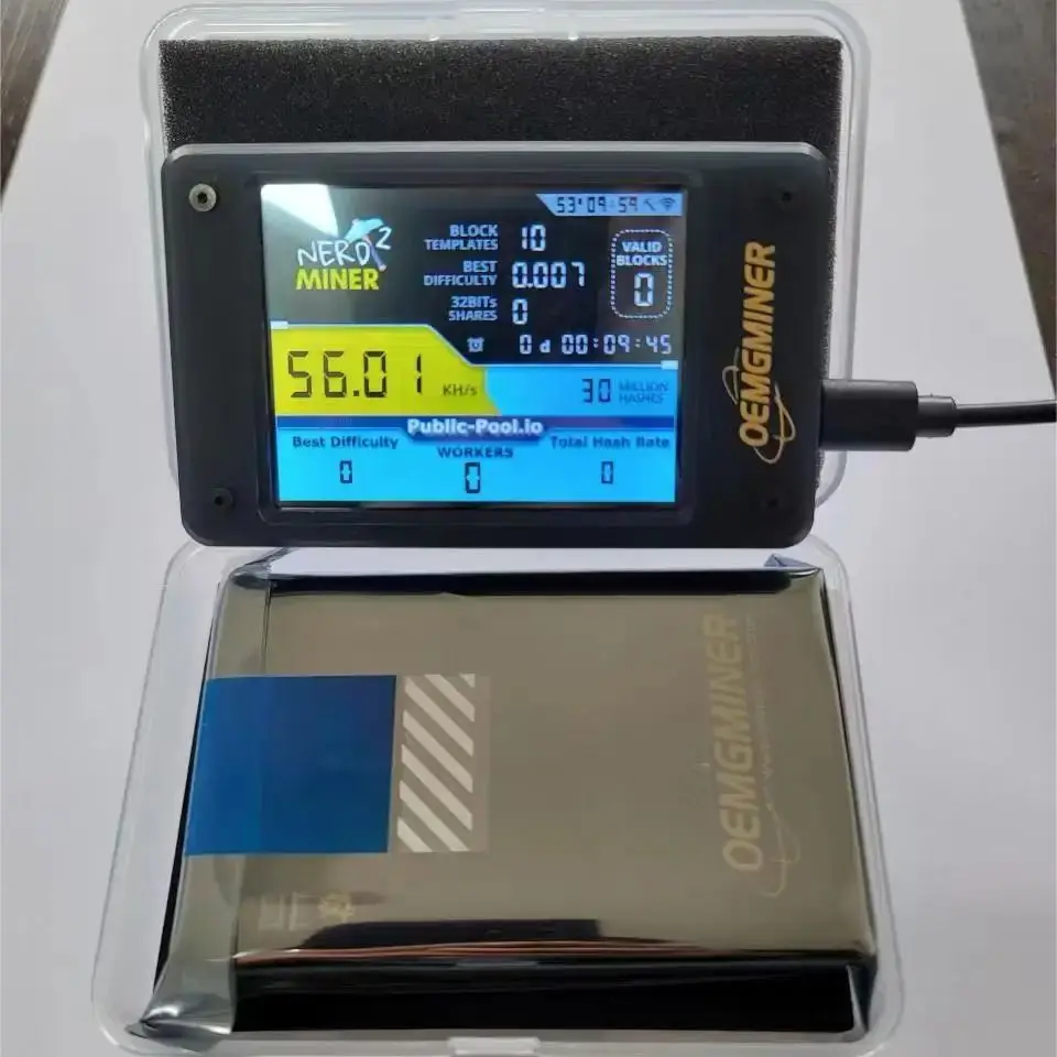 Nerdminer-bitcoin Solo Miner Lilygo Btc Nerd Miner Mineiro Solo v2 Plus 78 km s Novo - Imagem 5