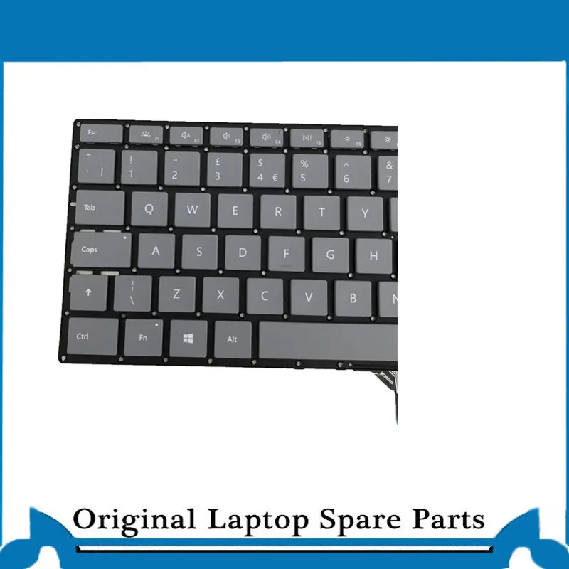 original pour microsoft surface laptop ordinateur portable clavier pouces pouces uk argent