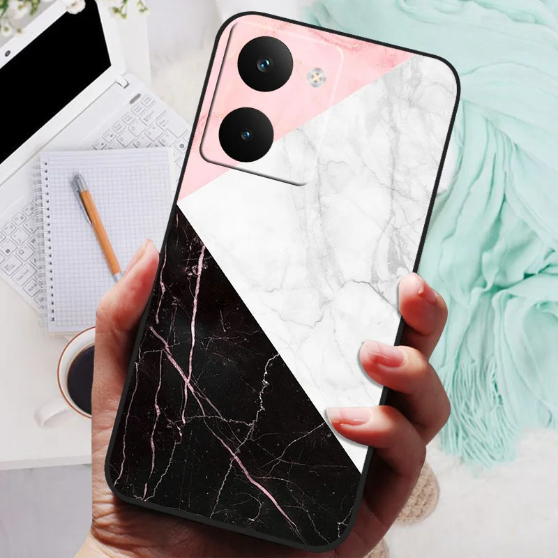 Lion Wolf Painted Silicone Soft Back Cover - Protective Shell