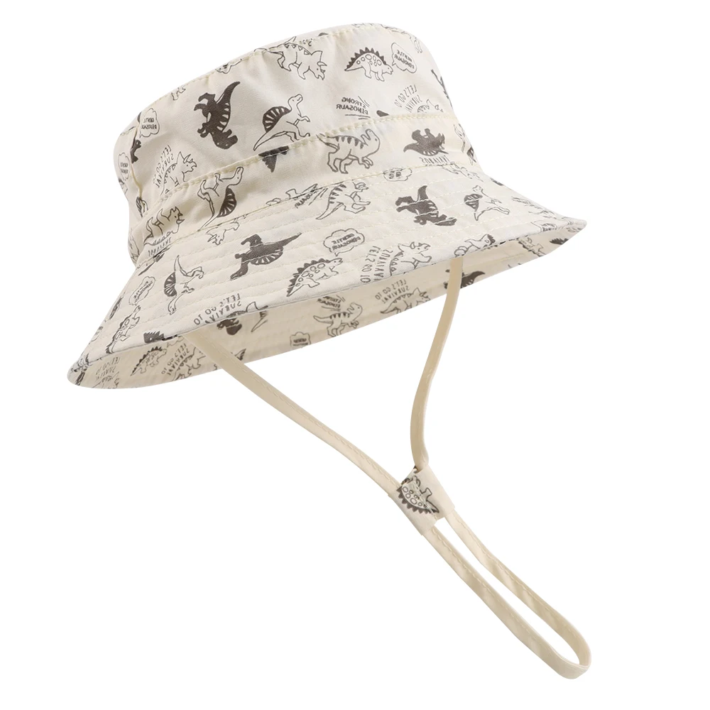 

Kids Sun Hat for Boys Summer Panama Cap for Baby Girls Spring Baby Boys Hats Cartoon Toddler Fisherman Caps Children Dinosaur