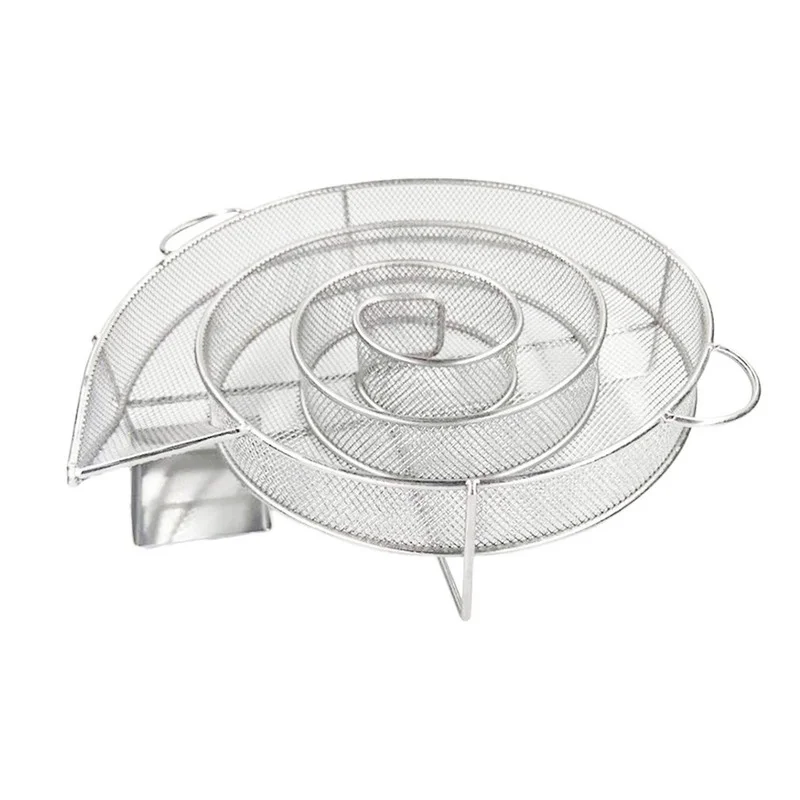 BBQ Box Stainless Steel Net for Cold Smoke Generator BBQ Accessories Salmon Meat Burn Cooking Stainless Bbq Tools