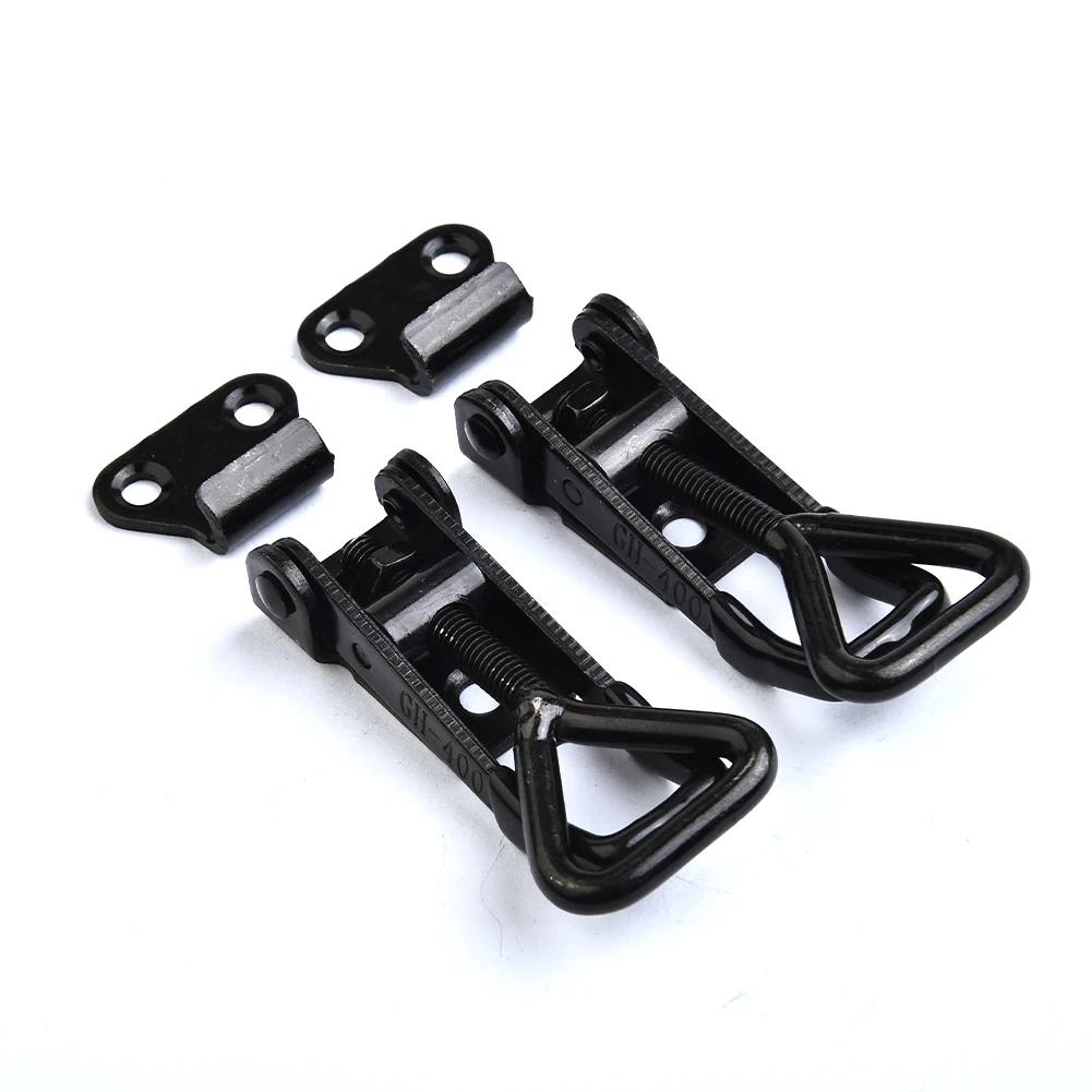 4pcs Adjustable Toolbox Case Metal Toggle Clamp Latch Catch Clasp Quick Release Anti-Slip Push Pull GH-4001 Toggle Catch Clip
