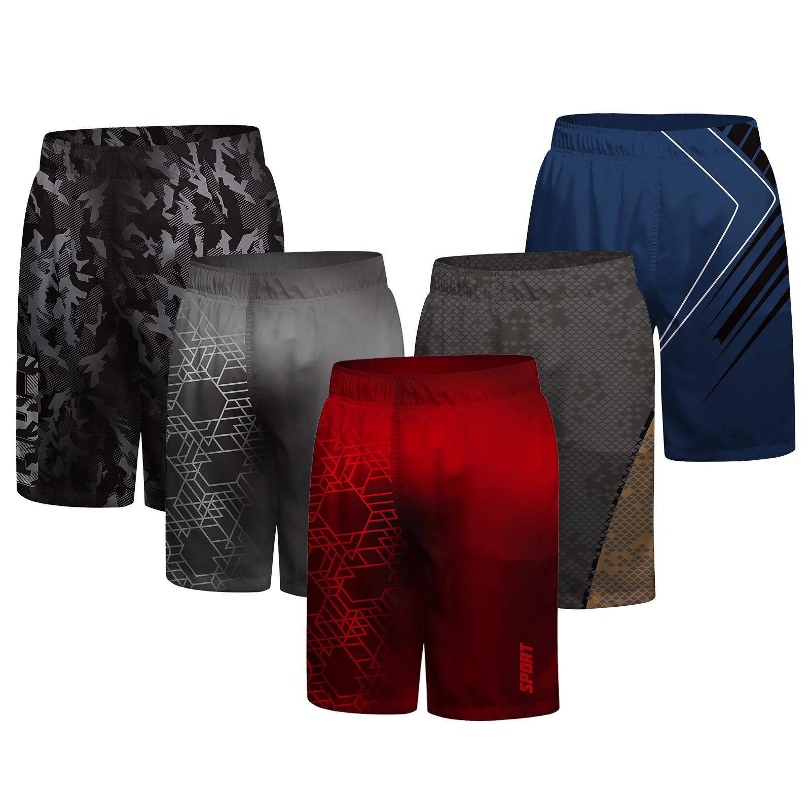 

Мужские спортивные шорты Cody Lundin с сетчатой подкладкой, быстросохнущие шорты для тренировок и бега с боковыми карманами, спортивные шорты для ММА