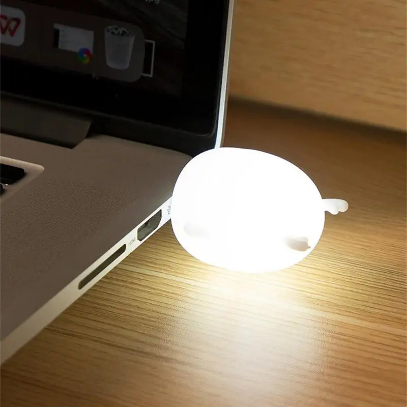 USB Plug Lamp Mini Night Light Computer Mobile Power Charging piccole lampade carine LED protezione per gli occhi lettura Book Light Room Decor