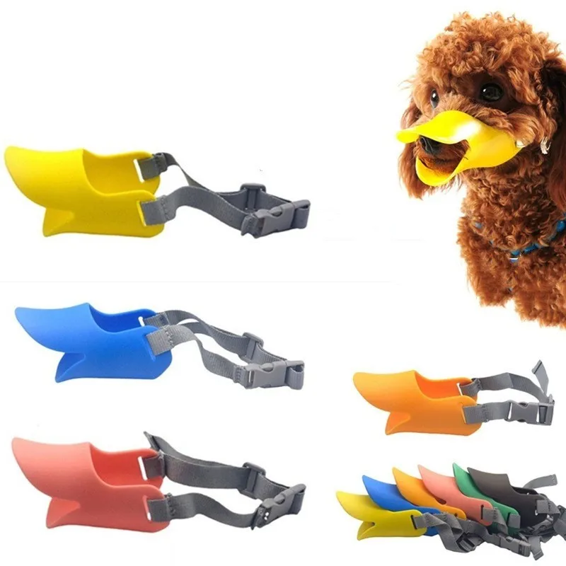 Dog Muzzle Silicone Duck Muzzle Mask for Pet Dogs Anti Bite Stop Barking Small Large Dog Mouth Muzzles Pet Dog Accessories