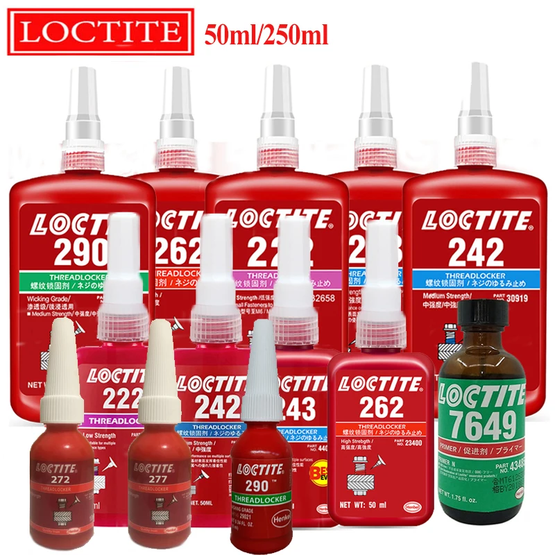 Винтовой Клей 50 мл/250 мл loctite 243 242 272 263 262 Анаэробный Антискользящий уплотнительный