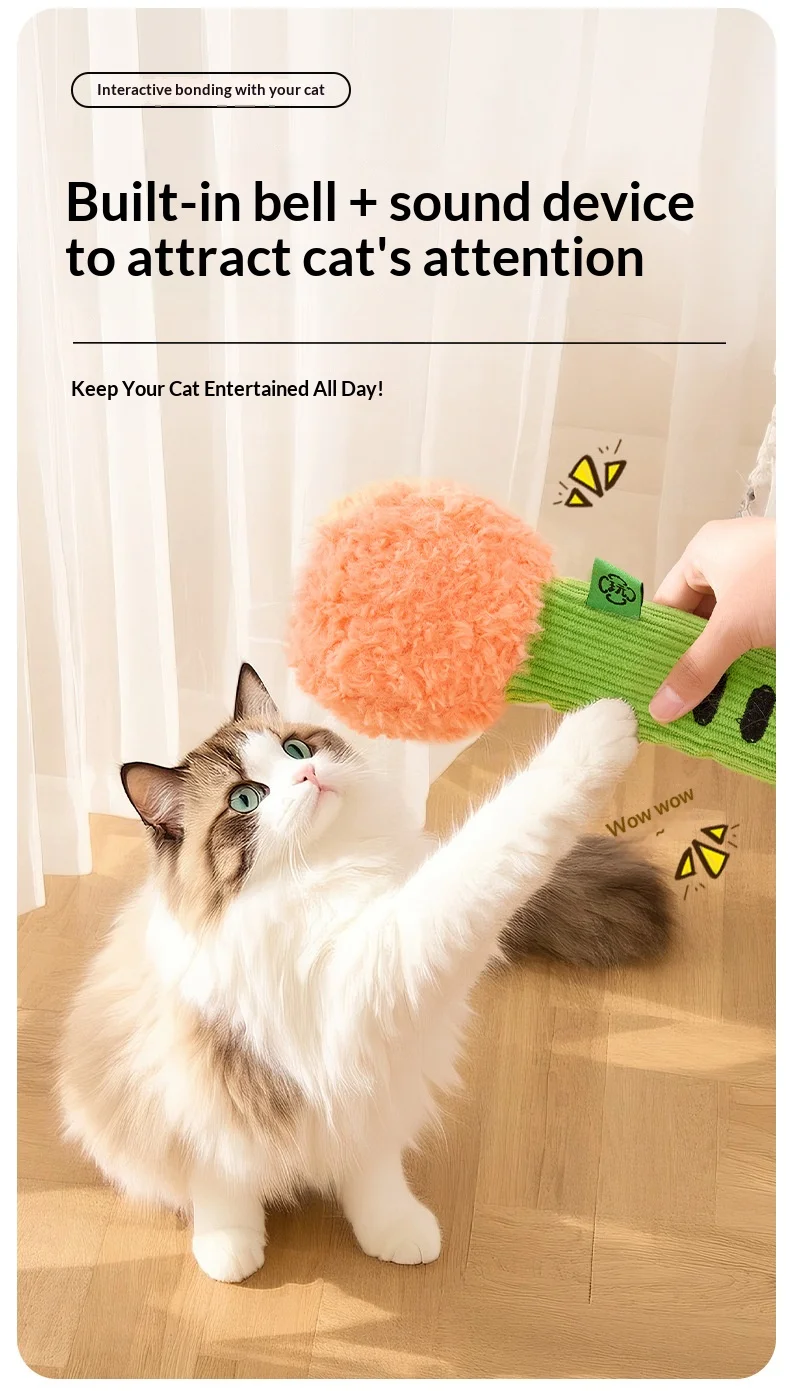 Self Play Cat Toy Teaser Wand image 4