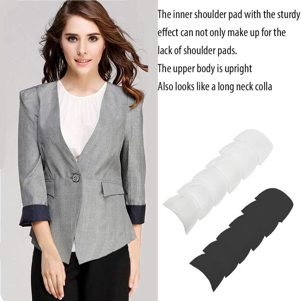 Shoulder Pads 6/9/12Pairs Sponge Shoulder Pads Sewing Set-in Shoulder Pads Foam Blazer T-Shirt Clothing Accessories Unisex